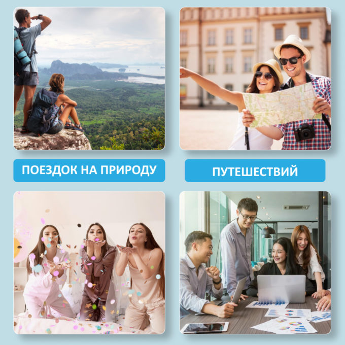 Дорожный набор для контактных линз квадратный