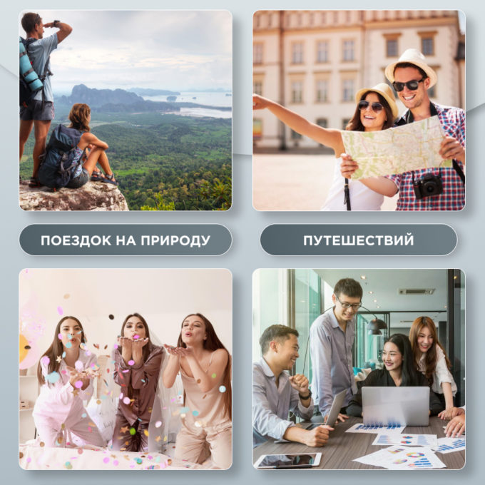 Дорожный набор для линз розовое золото зеркальный круглый