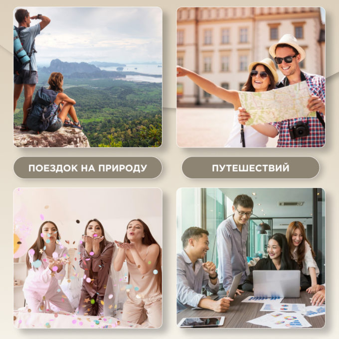 Дорожный набор для линз розовое золото зеркальный круглый
